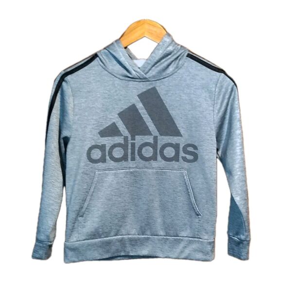 ADIDAS Youth Boys Gray Size 8 Hoodie - Picture 1 of 6